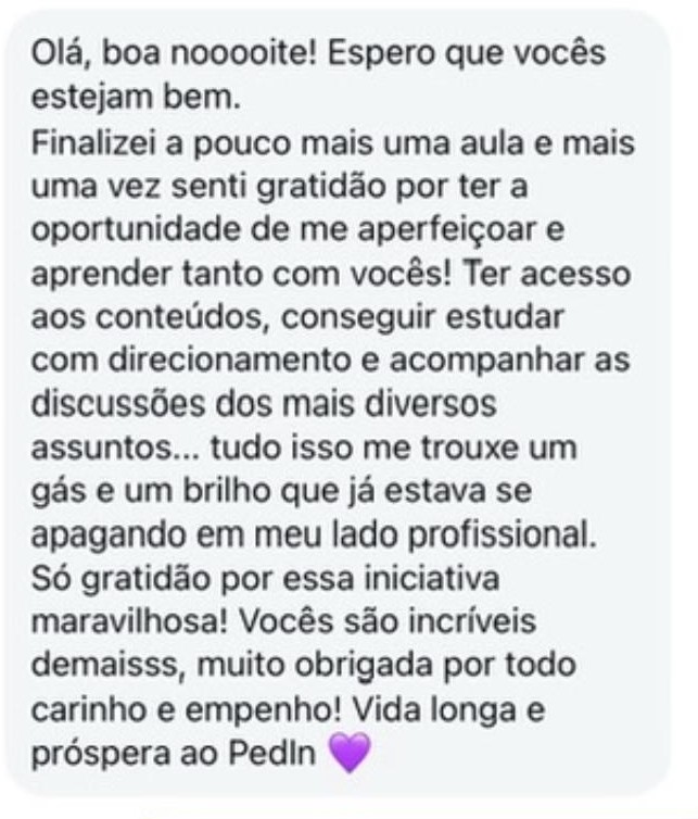 Depoimento de aluno do PedIn (14)